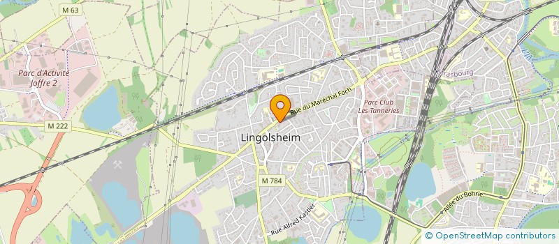 localisation de l'entreprise REALPHYSIO  LINGOLSHEIM