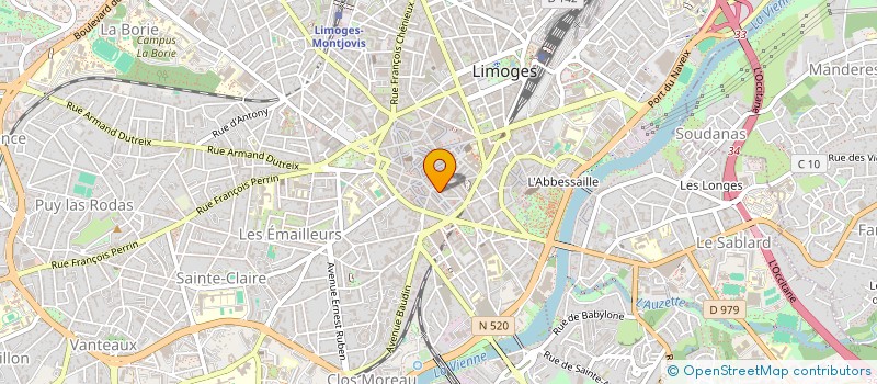 localisation de l'entreprise REALSITE à LIMOGES