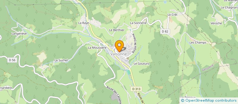 localisation de l'entreprise REAME  VALSONNE