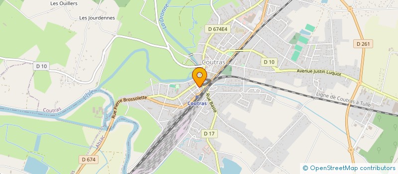 localisation de l'entreprise REANA TRANSPORT  COUTRAS