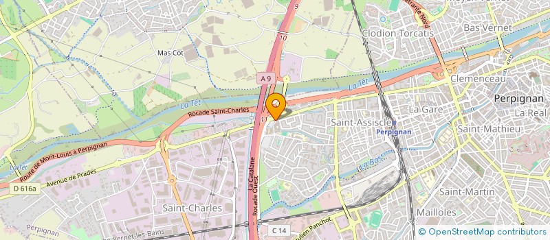 localisation de l'entreprise REANIMATION CLINIQUE SAINT PIERRE  PERPIGNAN