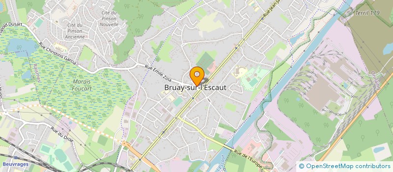 localisation de l'entreprise REANT FRERES  BRUAY-SUR-L'ESCAUT
