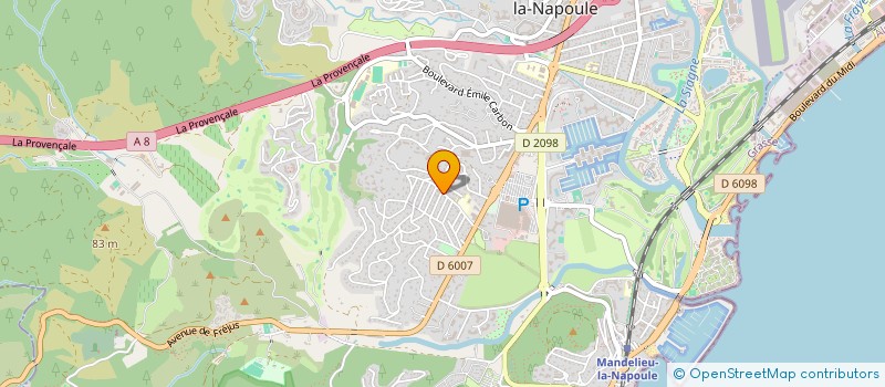 localisation de l'entreprise REAPERS  MANDELIEU-LA-NAPOULE