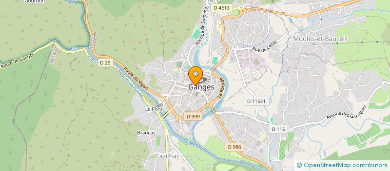 localisation de l'entreprise REAPPRENDRE A VIVRE ENSEMBLE EN OCCITANIE à GANGES