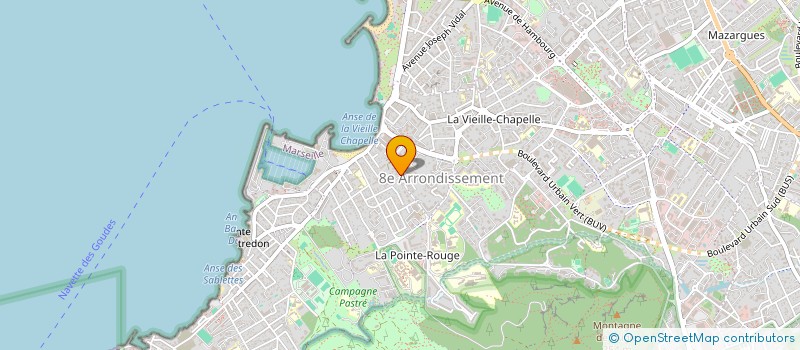 localisation de l'entreprise REAU DIFFUSION à MARSEILLE 8EME