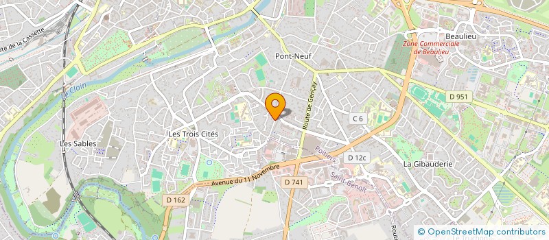 localisation de l'entreprise REAU RIGAUD à POITIERS