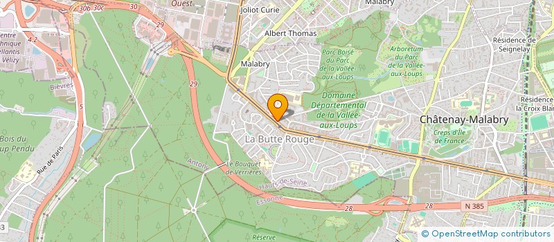 localisation de l'entreprise REAUBAT-AEF CONSTRUCTION  CHATENAY-MALABRY