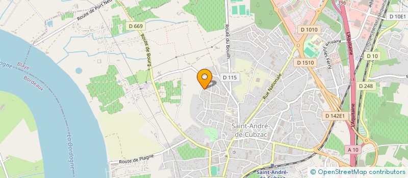 localisation de l'entreprise REAUD à SAINT-ANDRE-DE-CUBZAC