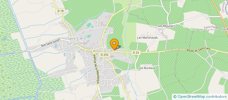 localisation de l'entreprise REAUD-COMTE à SAINT-CIERS-SUR-GIRONDE