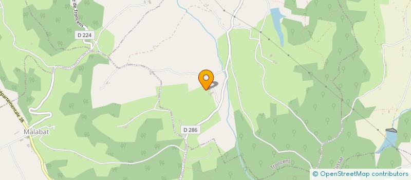 localisation de l'entreprise REAULT - LORETTE  TRONCENS