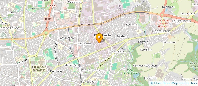 localisation de l'entreprise REAUMUR AUTO LIVRAISON à BREST