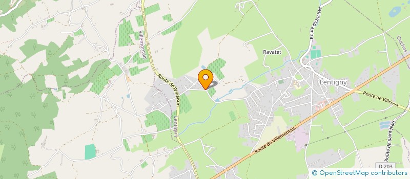 localisation de l'entreprise REAV  LENTIGNY