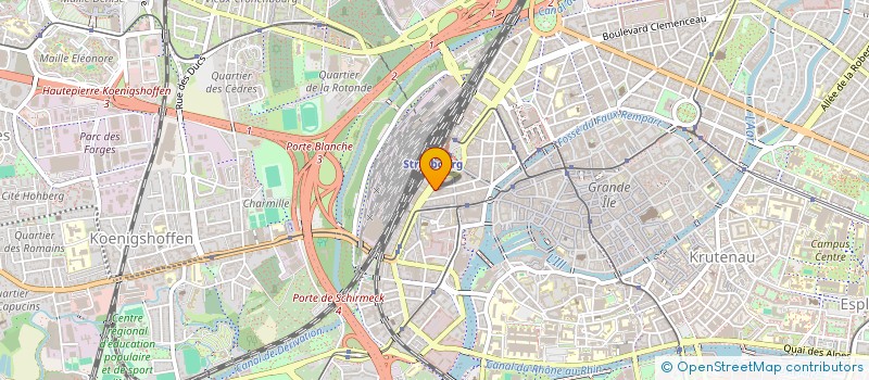 localisation de l'entreprise REAVIVRE à STRASBOURG