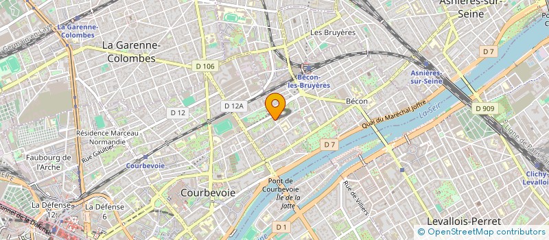 localisation de l'entreprise REAZON à COURBEVOIE