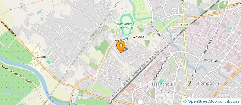 localisation de l'entreprise REB  MONTAUBAN