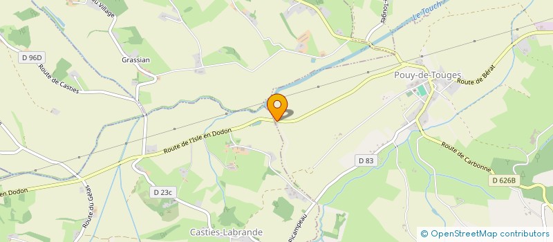 localisation de l'entreprise REB'CLEAN  CASTIES-LABRANDE