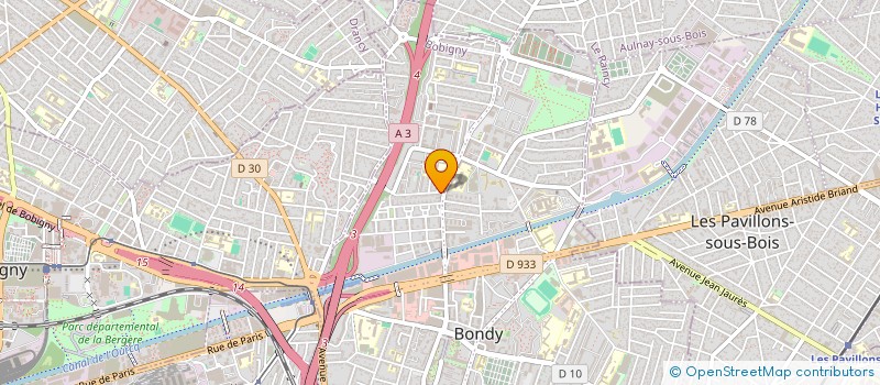 localisation de l'entreprise REB TEXTILE à BAGNOLET