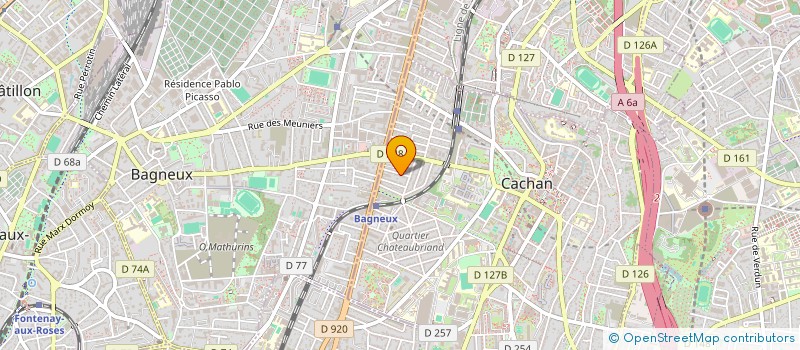 localisation de l'entreprise REBA à CACHAN