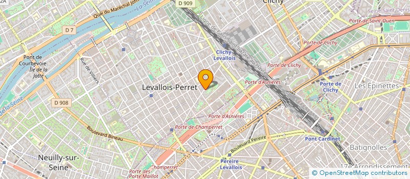 localisation de l'entreprise REBAHI à LEVALLOIS-PERRET