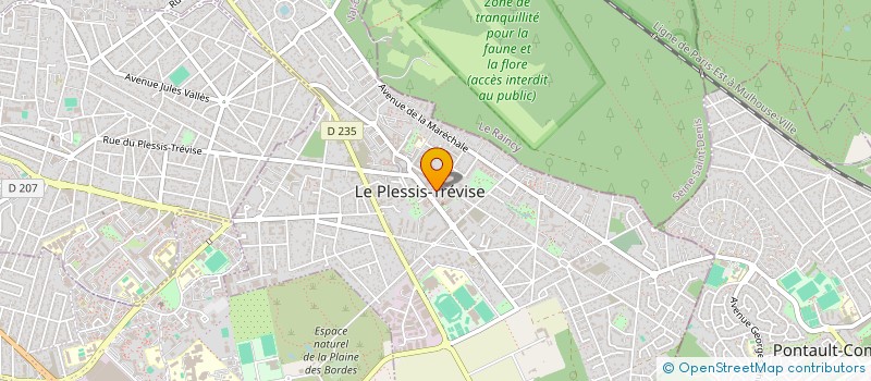 localisation de l'entreprise REBAI PRIMEURS à LE PLESSIS-TREVISE