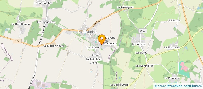 localisation de l'entreprise REBASTYLE à CHAUMES-EN-RETZ