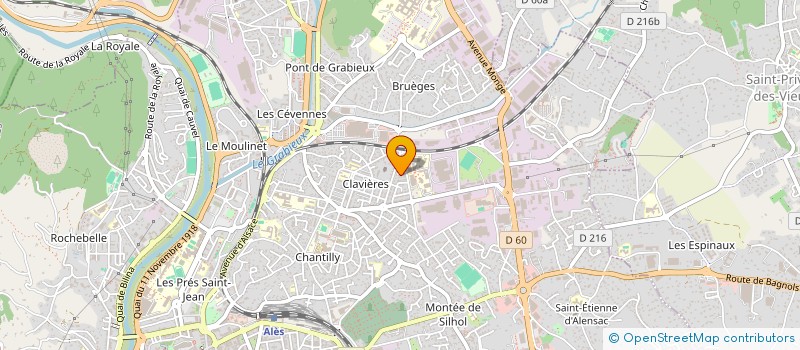 localisation de l'entreprise REBAT à ALES