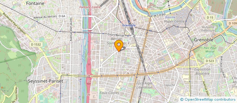 localisation de l'entreprise REBAT (EURL) à GRENOBLE