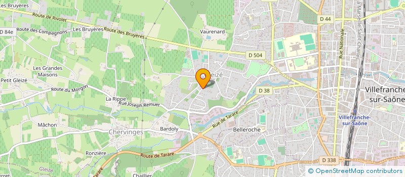 localisation de l'entreprise REBAUD  GLEIZE