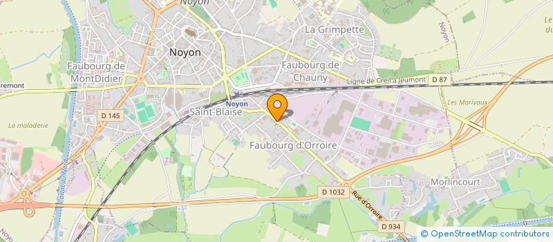 localisation de l'entreprise REBECA  NOYON