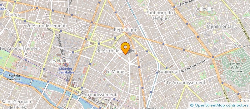 localisation de l'entreprise REBECCA à PARIS