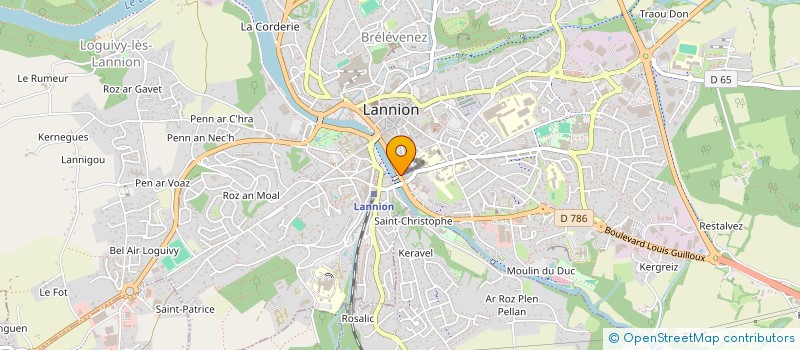 localisation de l'entreprise REBEL 2 à LANNION