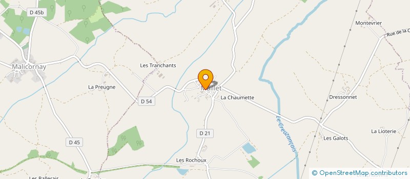 localisation de l'entreprise REBEL à MAILLET