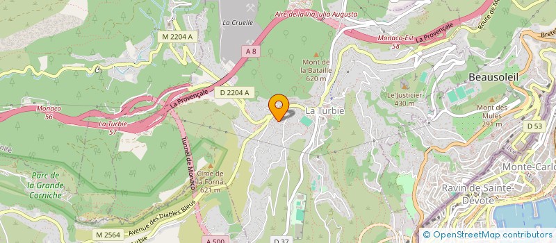 localisation de l'entreprise REBEL PARTY à LA TURBIE