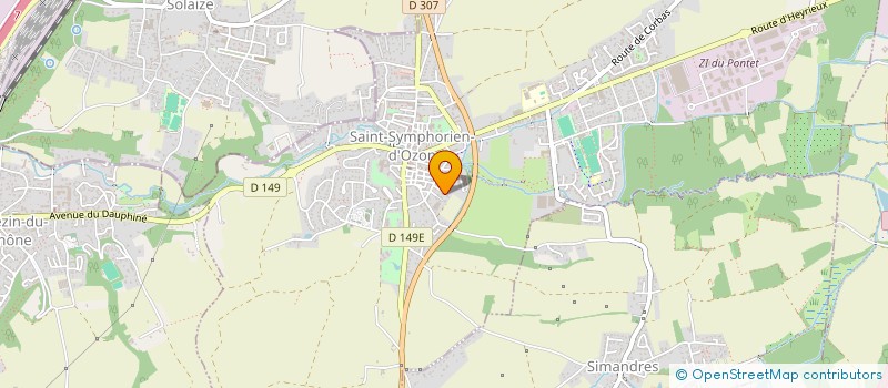 localisation de l'entreprise REBEL PIXEL  SAINT-SYMPHORIEN-D'OZON