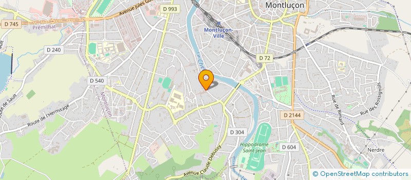 localisation de l'entreprise REBELLE EDITIONS à MONTLUCON