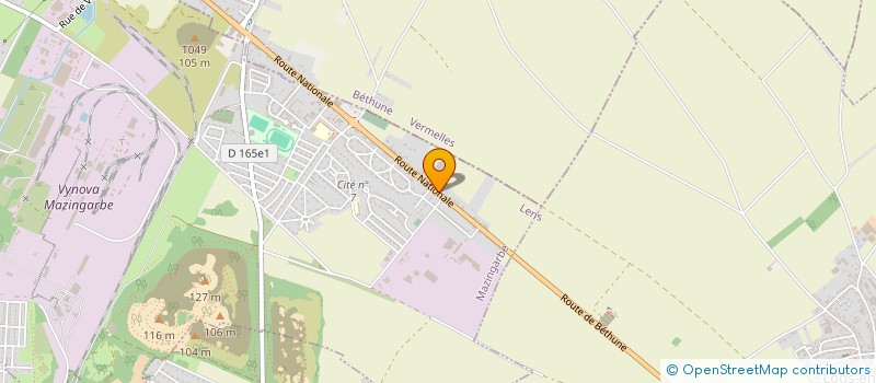 localisation de l'entreprise REBELLE ET COQUETTE  MAZINGARBE