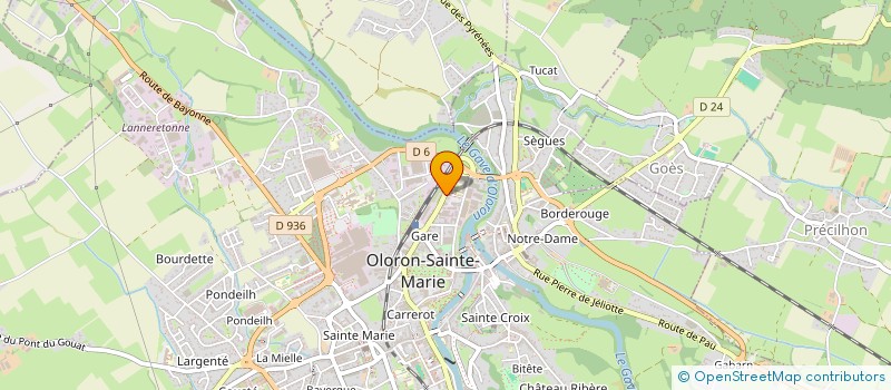 localisation de l'entreprise REBERGUE & URRUTY à OLORON SAINTE MARIE