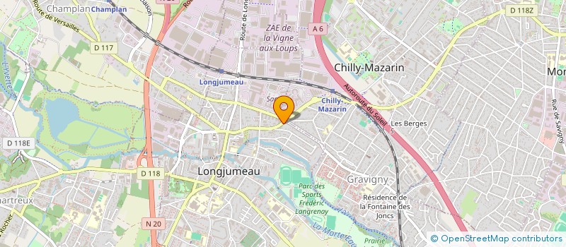 localisation de l'entreprise REBGIR à LONGJUMEAU