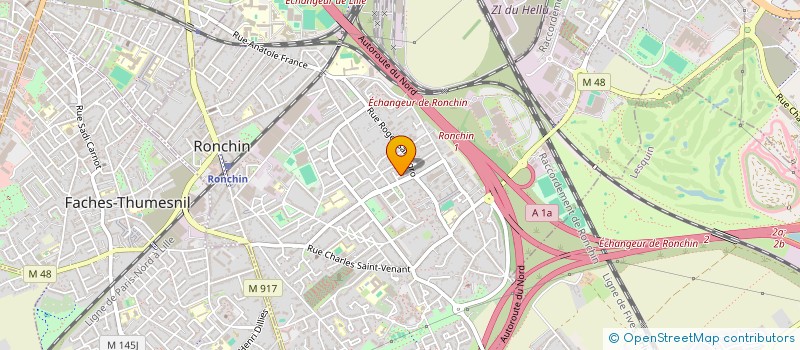 localisation de l'entreprise REBIAI  RONCHIN