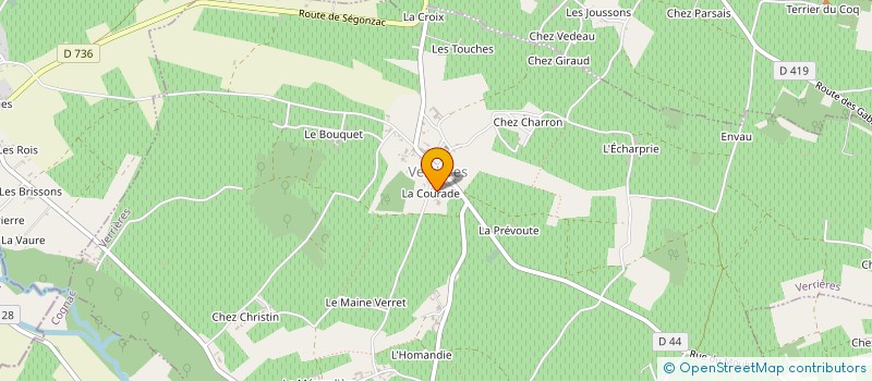 localisation de l'entreprise REBILLIER ET FILLES à VERRIERES