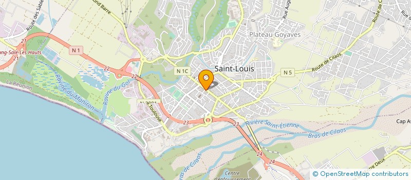 localisation de l'entreprise REBINE  SAINT-LOUIS