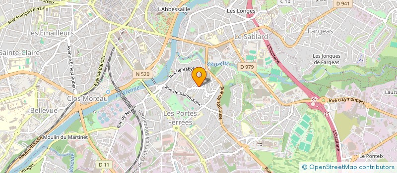 localisation de l'entreprise REBIRTH à LIMOGES