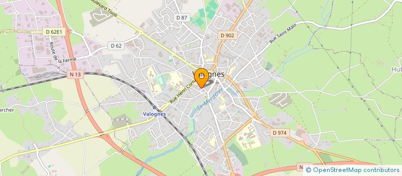 localisation de l'entreprise REBOISEMENT & AMENAGEM PAYSAGER COTENTIN  VALOGNES