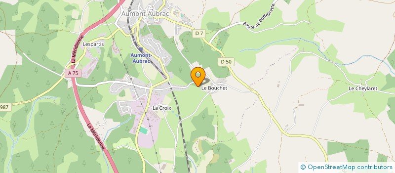localisation de l'entreprise REBOISPLUS  PEYRE EN AUBRAC