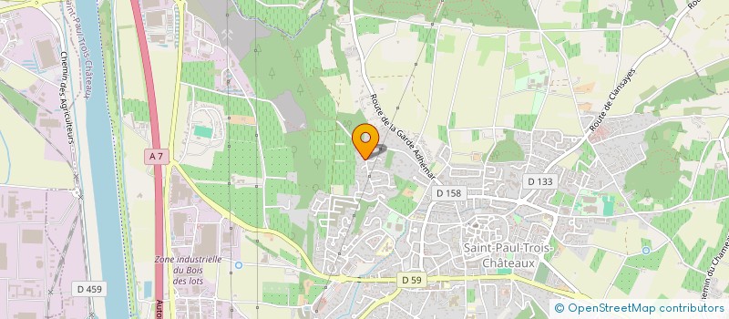 localisation de l'entreprise REBON 26  SAINT-PAUL-TROIS-CHATEAUX