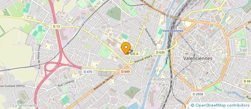 localisation de l'entreprise REBON HASNON à VALENCIENNES