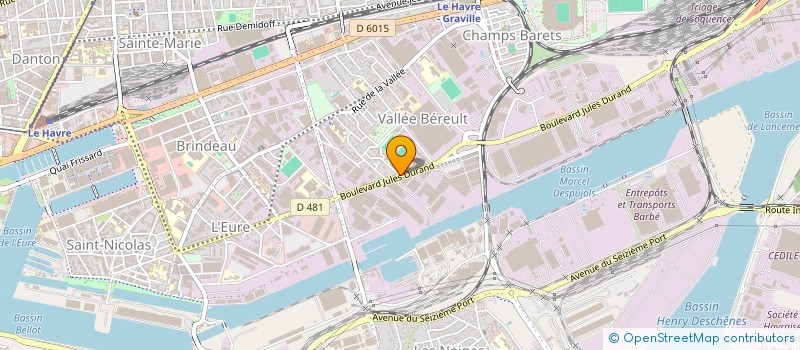 localisation de l'entreprise REBONCE TO ESCAPE VELOCITY  LE HAVRE