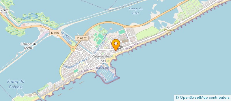 localisation de l'entreprise REBOND 34 à PALAVAS-LES-FLOTS