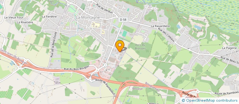 localisation de l'entreprise REBOND  LA MONTAGNE