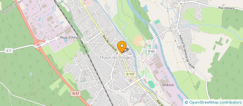 localisation de l'entreprise REBONDIR à THAON-LES-VOSGES